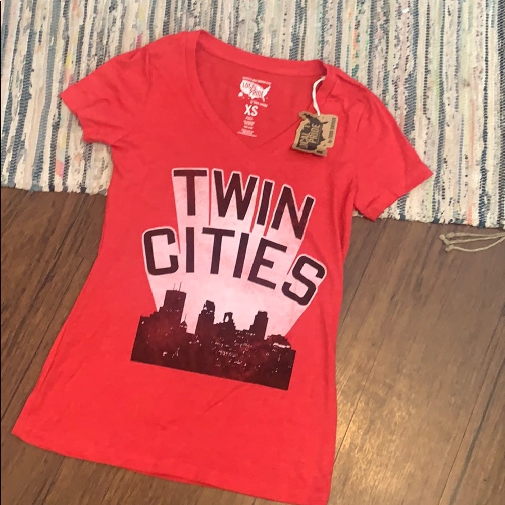 Local Pride Women’s Red Twin Cities Tshirt